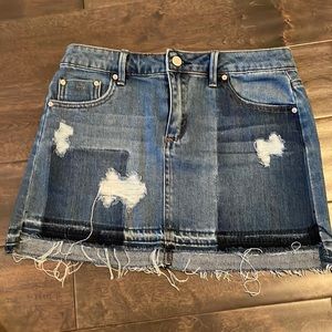 Girls Tractr distressed jean skirt size XL